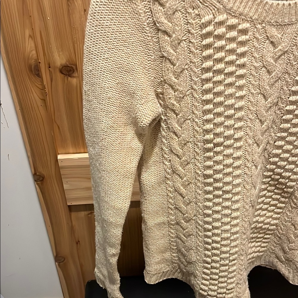 J. Crew Beige Cable Knit Sweater - Picture 4 of 15